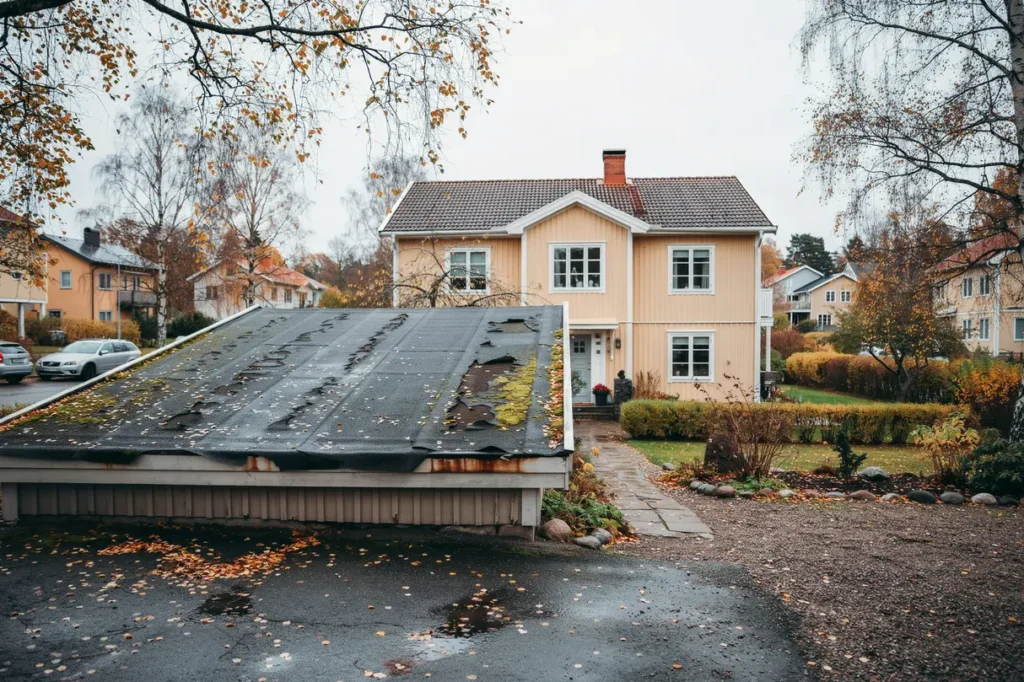 dags att byta garagetak tecken p slitage materialval och smarta r d f r villa gare